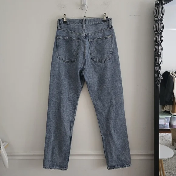 Agolde 90s pinch waist distressed straight leg jeans Size 26 - Picture 5 of 6
